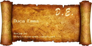 Duca Emma névjegykártya